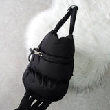 プラダ ナイロン キルティング 2way ハンドバッグ ショルダーバッグ トライアングルロゴ ブラック - NEWSED