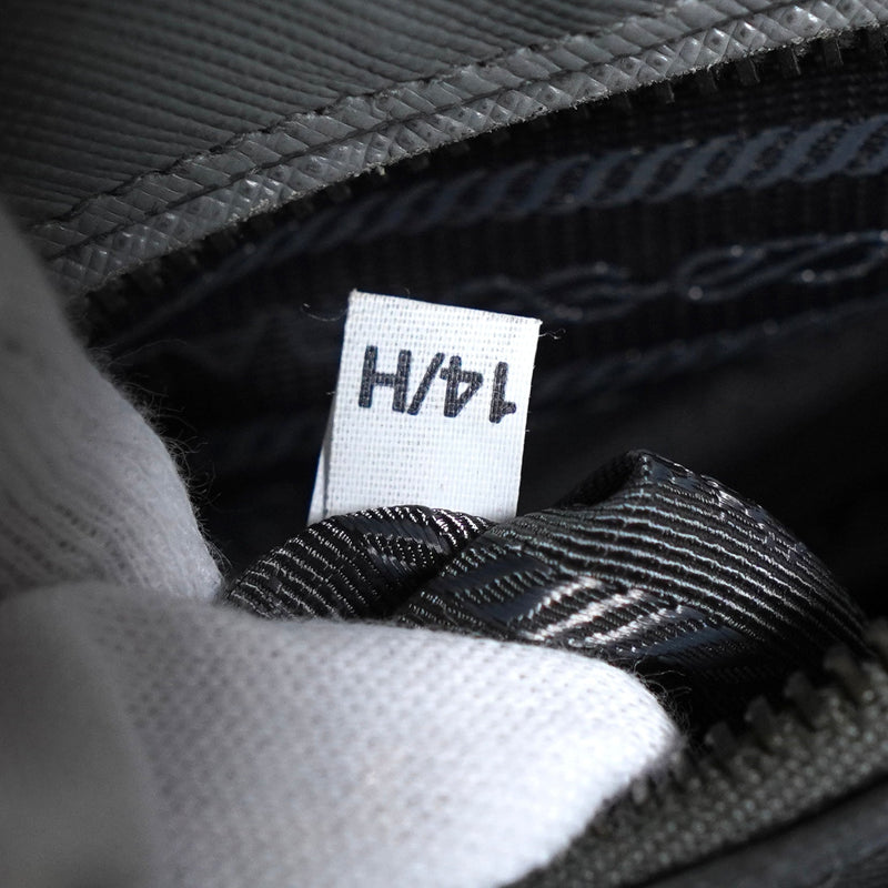 プラダ ガレリア サフィアーノレザー 2way ハンドバッグ ショルダーバッグ グレー - NEWSED