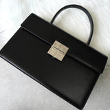 ジバンシィ ロゴ金具 レザー 2way ハンドバッグ / ショルダーバッグ ブラック - NEWSED