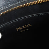 プラダ サフィアーノ レザー 2way ハンドバッグ ショルダーバッグ ブラック - NEWSED