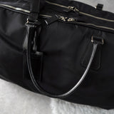 プラダ ポコノ テスート ナイロン/ レザー 2way ボストンバッグ ブラック - NEWSED