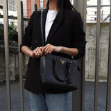 プラダ サフィアーノ レザー 2way ハンドバッグ ショルダーバッグ ブラック - NEWSED