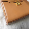 グッチ レディロック レザー 2way ハンドバッグ ショルダーバッグ キャメル
