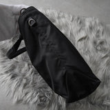 プラダ テスートナイロン / サフィアーノレザー 三角プレート 2way ハンドバッグ ショルダーバッグ ブラック - NEWSED