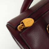 カルティエ マスト レザー 2way ミニボストンバッグ ショルダーバッグ ボルドー - NEWSED