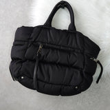 プラダ ナイロン キルティング 2way ハンドバッグ ショルダーバッグ トライアングルロゴ ブラック - NEWSED