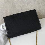 クリスチャン ディオール トロッター 2way ナイロンキャンバス チェーン ショルダーバッグ ブラック - NEWSED