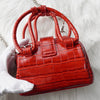 ヴィヴィアン ウエストウッド オーブ パテントレザー チェーンショルダー 2way ハンドバッグ ショルダーバッグ レッド