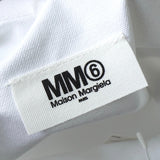 エムエムシックス メゾンマルジェラ ロゴ キャンバス 2way トートバッグ ハンドバッグ ホワイト タグ付き未使用品 - NEWSED