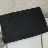 クリスチャン ディオール トロッター 2way ナイロンキャンバス チェーン ショルダーバッグ ブラック - NEWSED