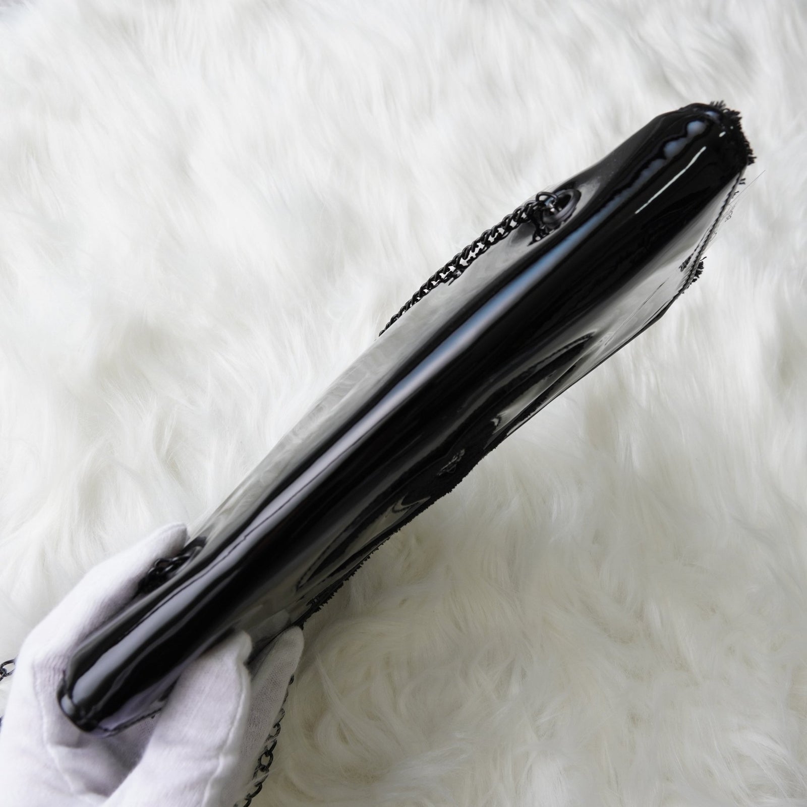 シャネル ノベルティ ココマーク パテントレザー 2way チェーン
