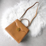 グッチ レディロック レザー 2way ハンドバッグ ショルダーバッグ キャメル - NEWSED