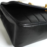 シャネル ココマーク マドモアゼル ターンロック ラムスキン 2way チェーン ショルダーバッグ ブラック 4番台7桁 - NEWSED