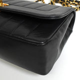 シャネル ココマーク マドモアゼル ターンロック ラムスキン 2way チェーン ショルダーバッグ ブラック 4番台7桁 - NEWSED