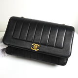 シャネル ココマーク マドモアゼル ターンロック ラムスキン 2way チェーン ショルダーバッグ ブラック 4番台7桁 - NEWSED