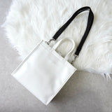 メゾンマルジェラ エムエムシックス レザー 2way ショルダーバッグ ハンドバッグ ホワイト - NEWSED