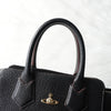 ヴィヴィアン ウエストウッド オーブ レザー 2way ハンドバッグ ショルダーバッグ ブラック
