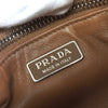 プラダ トライアングルロゴ サフィアーノ レザー 2way ハンドバッグ ショルダーバッグ ブラウン