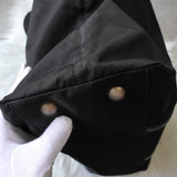 プラダ ポコノ テスート ナイロン / レザー 2way ショルダーバッグ ハンドバッグ ビジネスバッグ ブラック - NEWSED