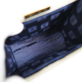 イヴ サンローラン ダイヤカット レザー 自立型 2way ミニ ハンドバッグ ショルダーバッグ ホワイト / ブラック レディース - NEWSED