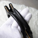 プラダ サフィアーノ レザー 三角プレート 2WAY ハンドバッグ ショルダーバッグ ブラック - NEWSED