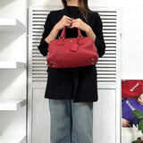 プラダ ヴィッテロダイノ レザー 2way ハンドバッグ ショルダーバッグ 三角プレート ピンク - NEWSED