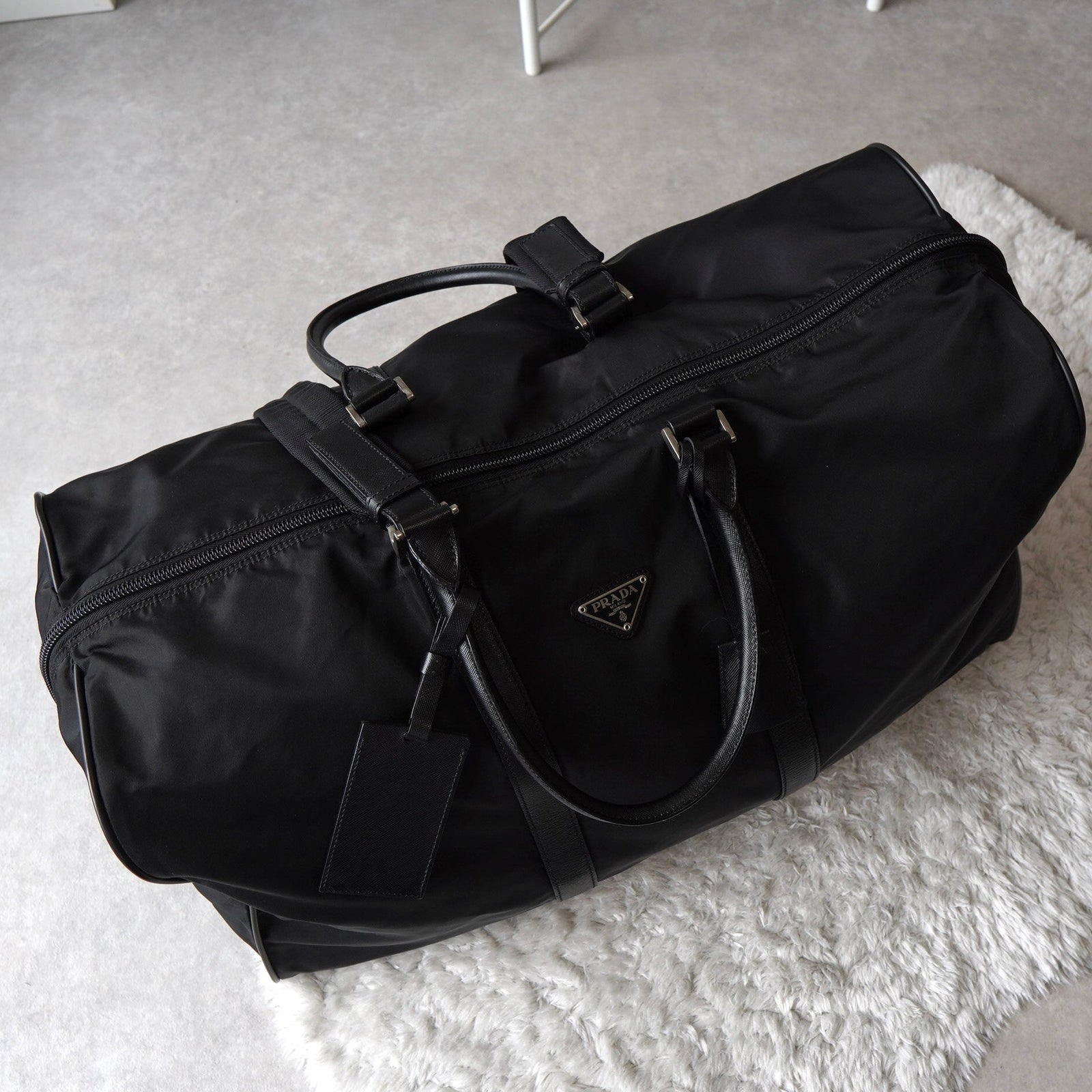 PRADA プラダ　ボストンバッグ　テスートナイロン　サフィアーノレザー PRADA プラダ （PRADA） ナイロン テスート×サフィアーノ