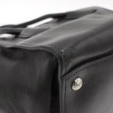 プラダ レザー 2way ハンドバッグ ショルダーバッグ 三角プレート ブラック - NEWSED