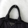 プラダ ナイロン キルティング 2way ハンドバッグ ショルダーバッグ トライアングルロゴ ブラック