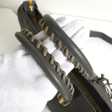 バレンシアガ メタリック エッジ シティ レザー 2way ハンドバッグ ショルダーバッグ グレー - NEWSED