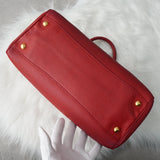 プラダ ヴィッテロダイノ レザー 2way ハンドバッグ ショルダーバッグ 三角プレート ピンク - NEWSED