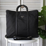 プラダ ポコノ テスート ナイロン / レザー 2way ショルダーバッグ ハンドバッグ ビジネスバッグ ブラック - NEWSED