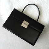 ジバンシィ ロゴ金具 レザー 2way ハンドバッグ / ショルダーバッグ ブラック - NEWSED