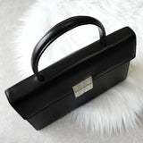 ジバンシィ ロゴ金具 レザー 2way ハンドバッグ / ショルダーバッグ ブラック - NEWSED