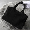 Prada Canapa 帆布宝石装饰两用手提包/单肩包（黑色）