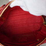 プラダ ヴィッテロダイノ レザー 2way ハンドバッグ ショルダーバッグ 三角プレート ピンク - NEWSED