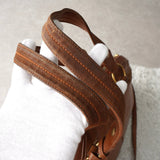 イヴ サンローラン ヴィンテージ 2way トートバッグ ハンドバッグ ショルダーバッグ キャメル - NEWSED