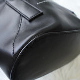 メゾンマルジェラ エムエムシックス レザー 2way ジャパニーズバッグ ハンドバッグ ショルダーバッグ ブラック - NEWSED