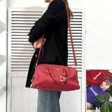 プラダ ヴィッテロダイノ レザー 2way ハンドバッグ ショルダーバッグ 三角プレート ピンク - NEWSED