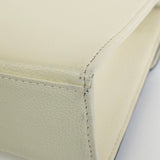 イヴ サンローラン ダイヤカット レザー 自立型 2way ミニ ハンドバッグ ショルダーバッグ ホワイト / ブラック レディース - NEWSED