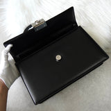 ジバンシィ ロゴ金具 レザー 2way ハンドバッグ / ショルダーバッグ ブラック - NEWSED