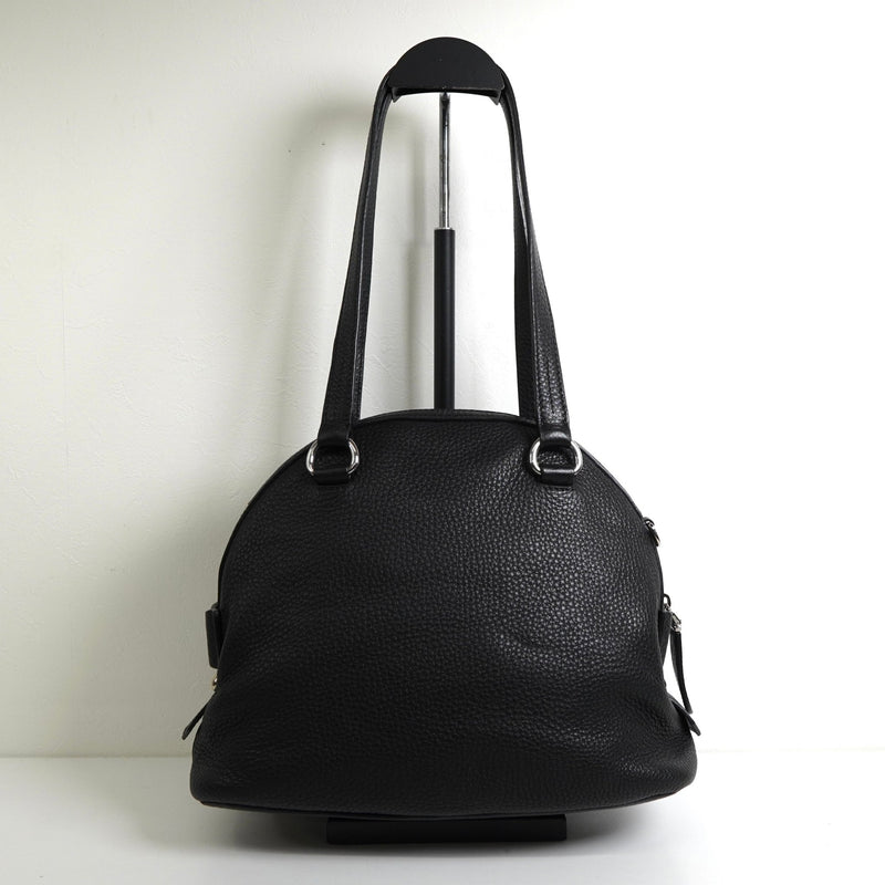 プラダ サフィアーノ レザー 2way トートバッグ ショルダーバッグ ブラック - NEWSED