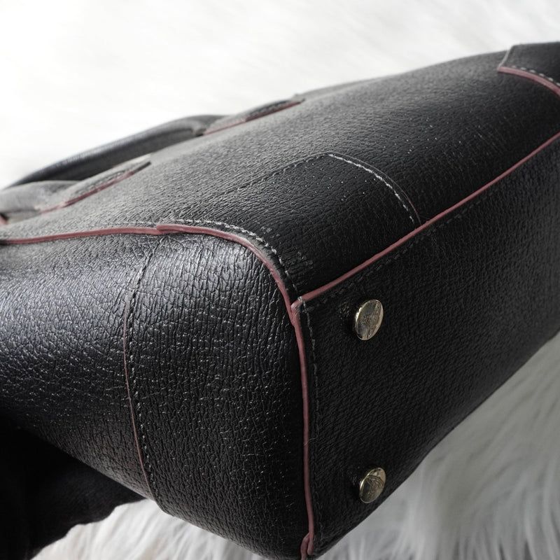 ヴィヴィアン ウエストウッド オーブ レザー 2way ハンドバッグ ショルダーバッグ ブラック - NEWSED