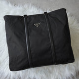 プラダ ポコノ テスート ナイロン / レザー 2way ショルダーバッグ ハンドバッグ ビジネスバッグ ブラック - NEWSED