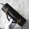 Salvatore Ferragamo Margot 皮革两用篮包、手提包、单肩包、黑色