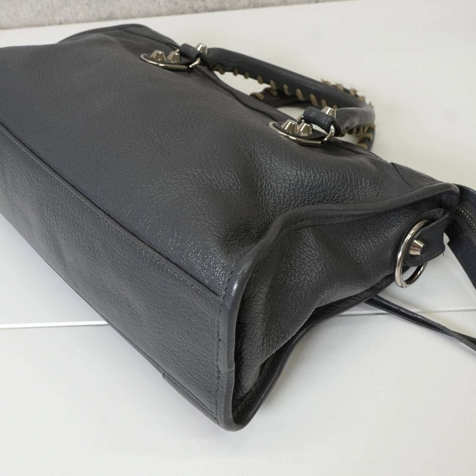 バレンシアガ クラシック メタルエッジシティ レザー 2way