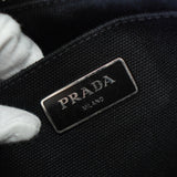 プラダ カナパ キャンバス ミリタリー柄 レオパード 2way ハンドバッグ / ショルダーバッグ カーキ - NEWSED