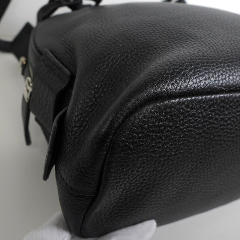 プラダ サフィアーノ レザー 2way トートバッグ ショルダーバッグ ブラック - NEWSED