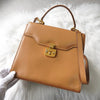 グッチ レディロック レザー 2way ハンドバッグ ショルダーバッグ キャメル