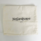 イヴ サンローラン ダイヤカット レザー 自立型 2way ミニ ハンドバッグ ショルダーバッグ ホワイト / ブラック レディース - NEWSED